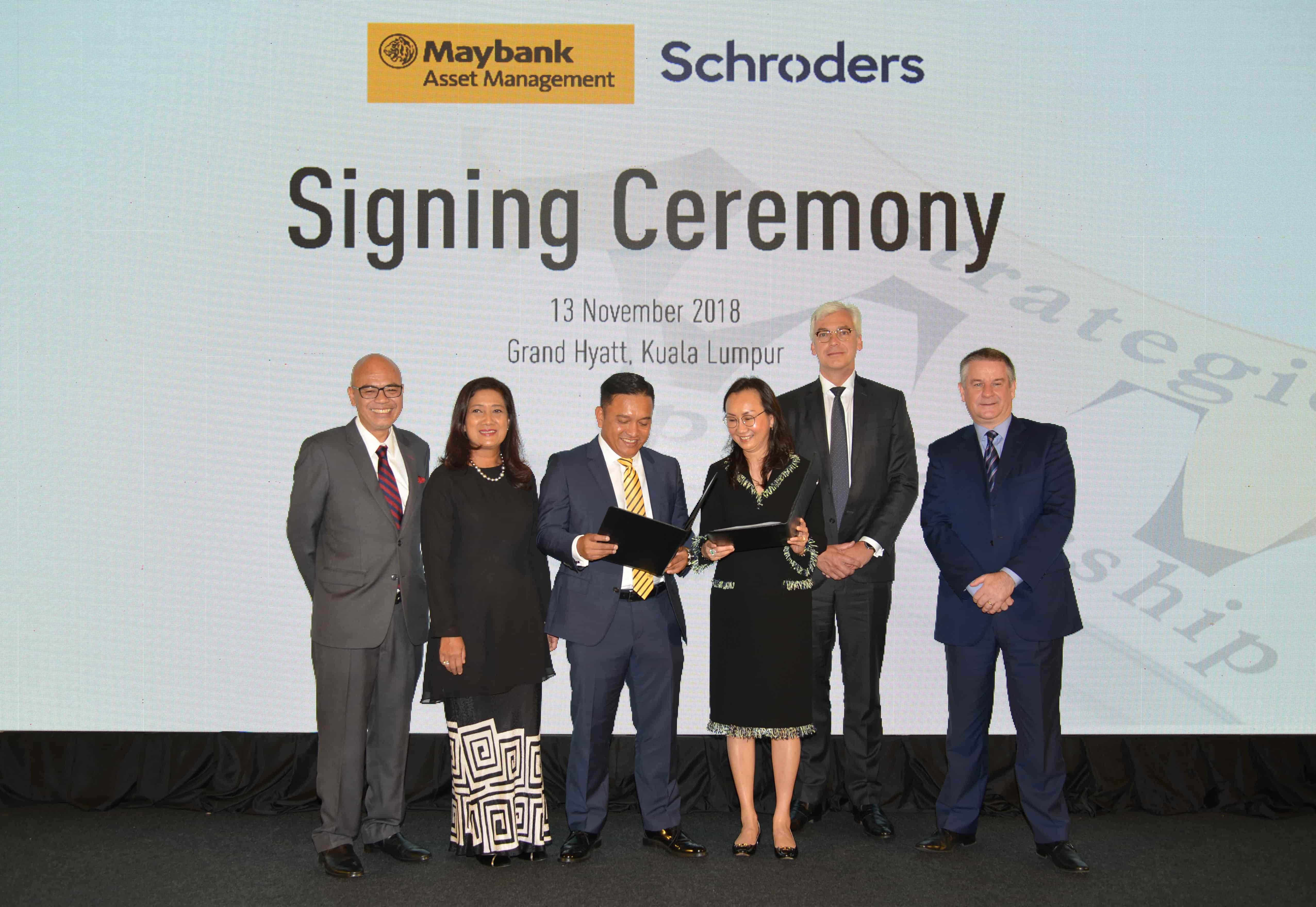 Maybank Asset Management and Schroders enter strategic partnership targeting Malaysian wealth market